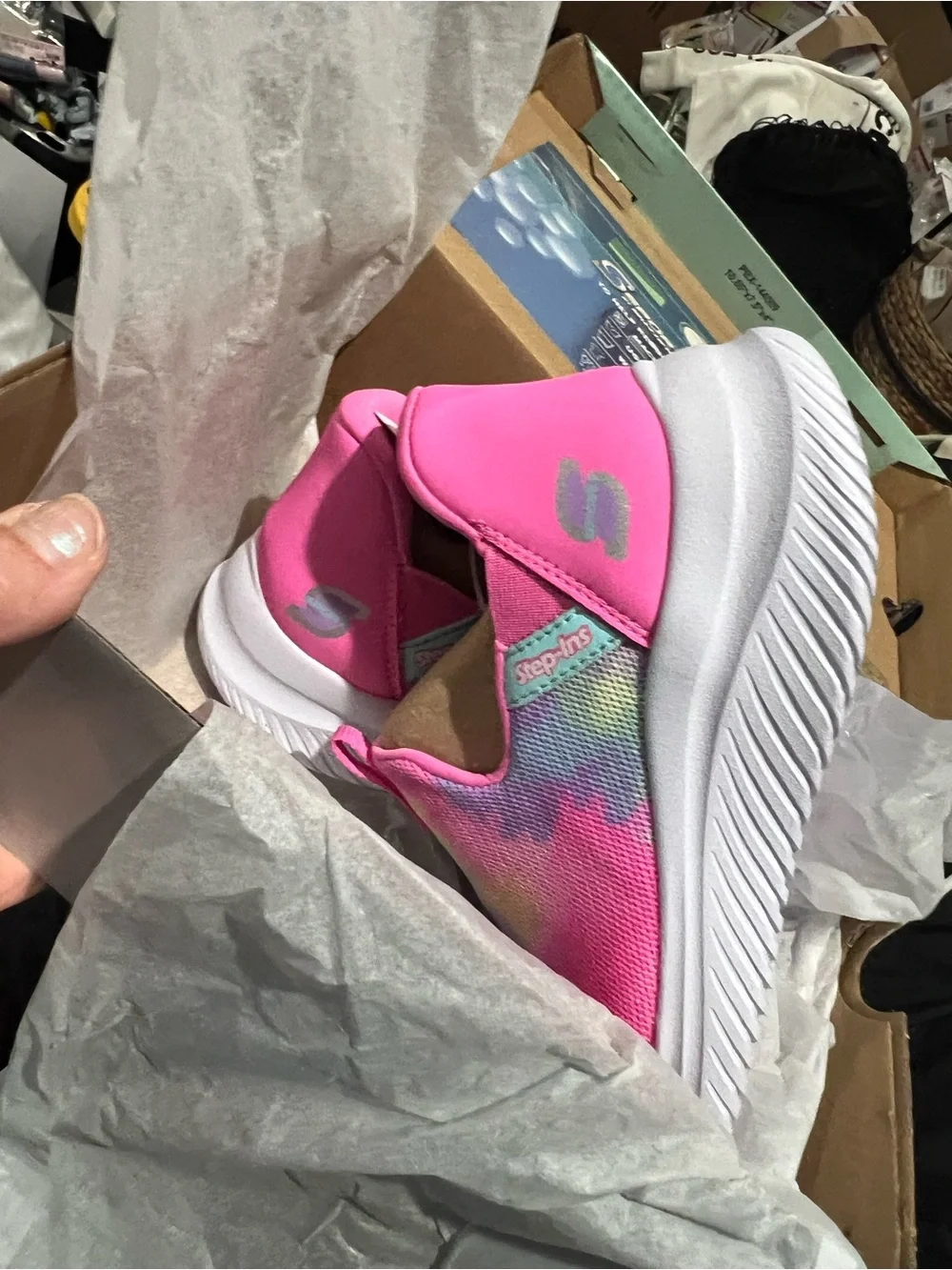 Skechers Women's Multi-Color Tie-Dye Slip-On Sneakers